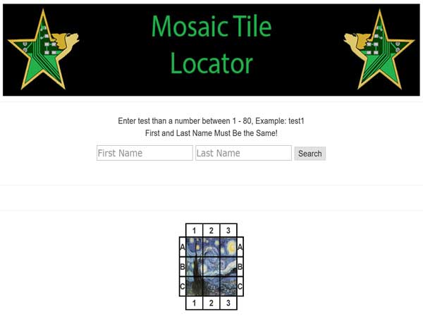 Mosaic Tile Locator Icon at Howling Star Technology LLC
